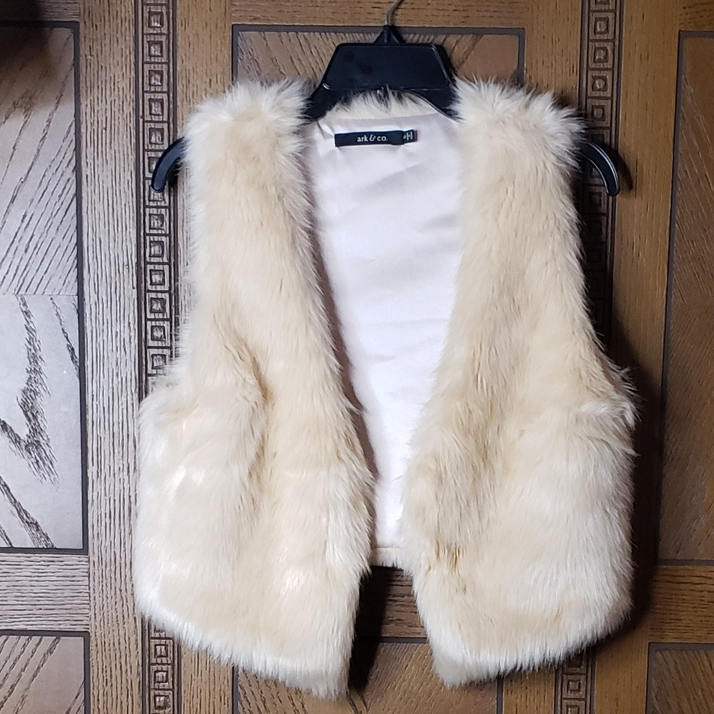 Ark & Co. Fur Tan Winter Vest